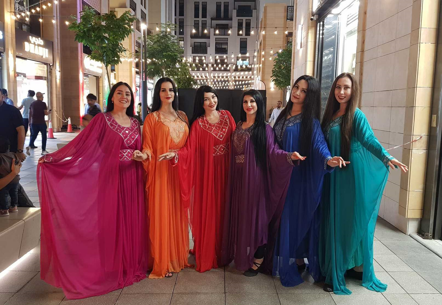 Arabic Hostesses With Traditional Attire By Abu Muhammed