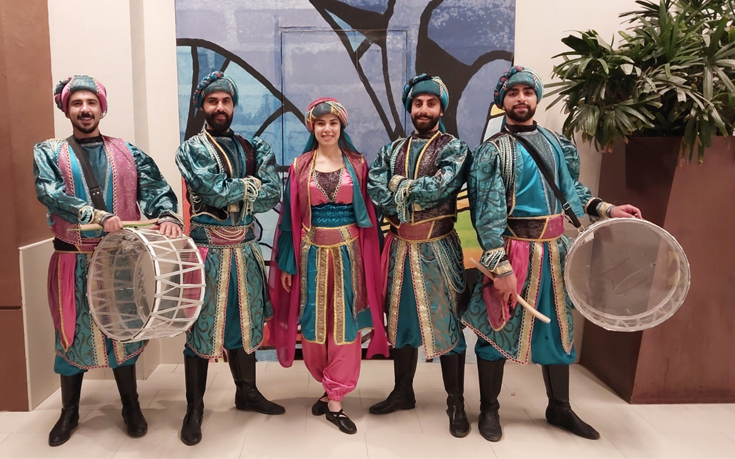 Blue Themed Syrian Dabke Dancers by Elegant Arts