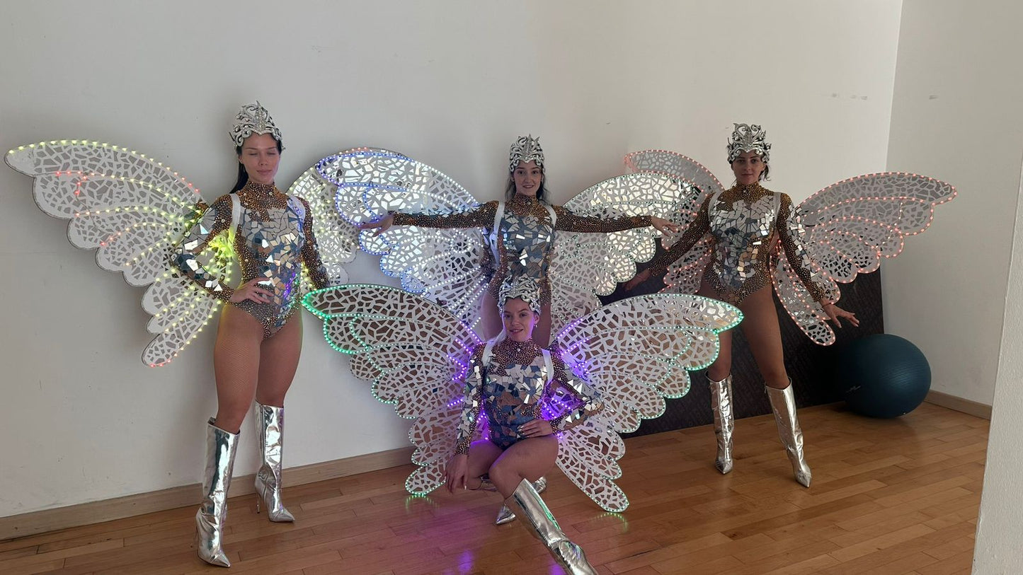 LED butterfly wings dancers by Li costa