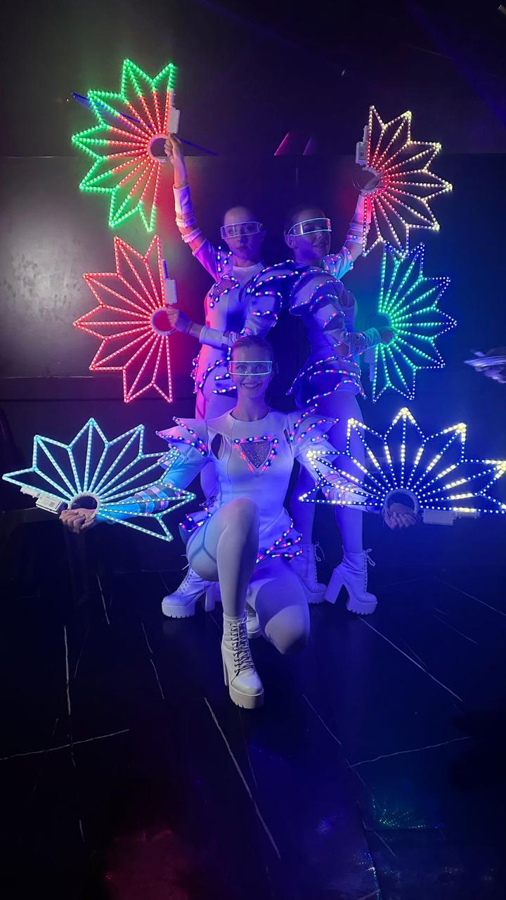 LED fan dancers by Li costa