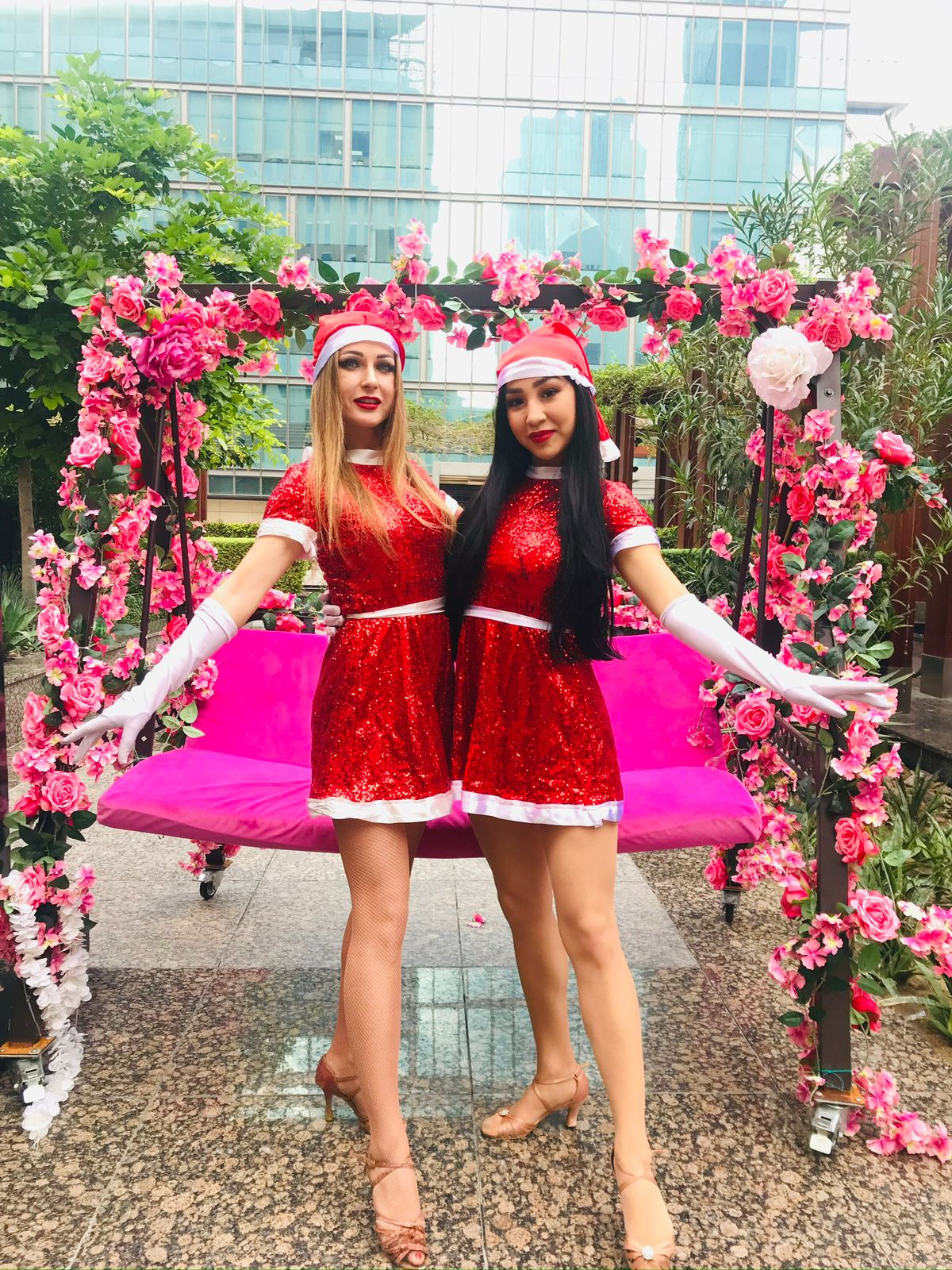 Red Christmas Show Dancers