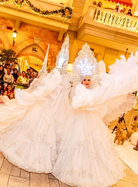 White Winter Wonderland Snow Queen Dancers