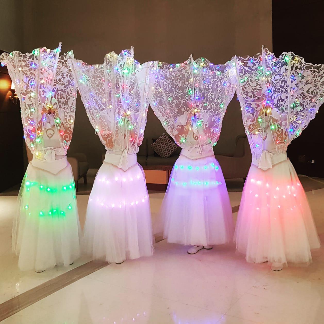 White Christmas LED dancers