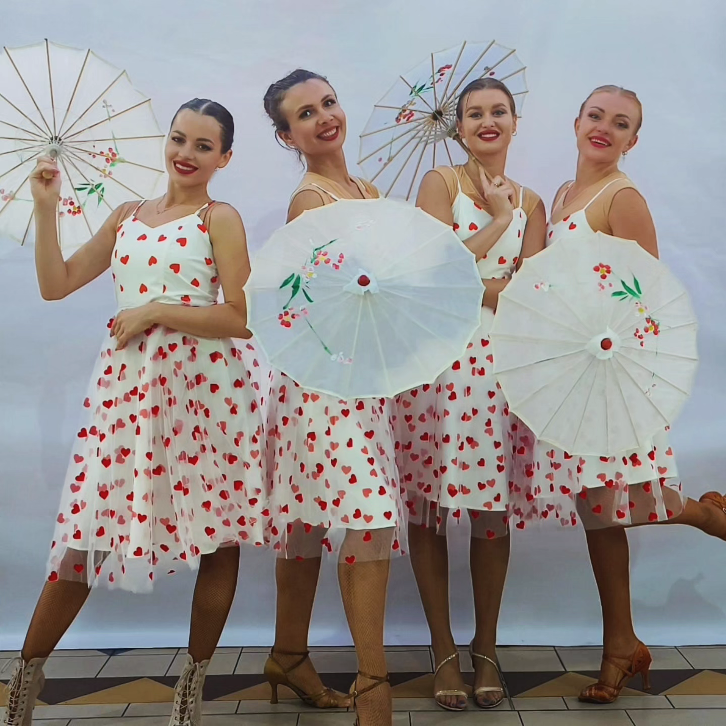 White Umbrella hostess and dancers