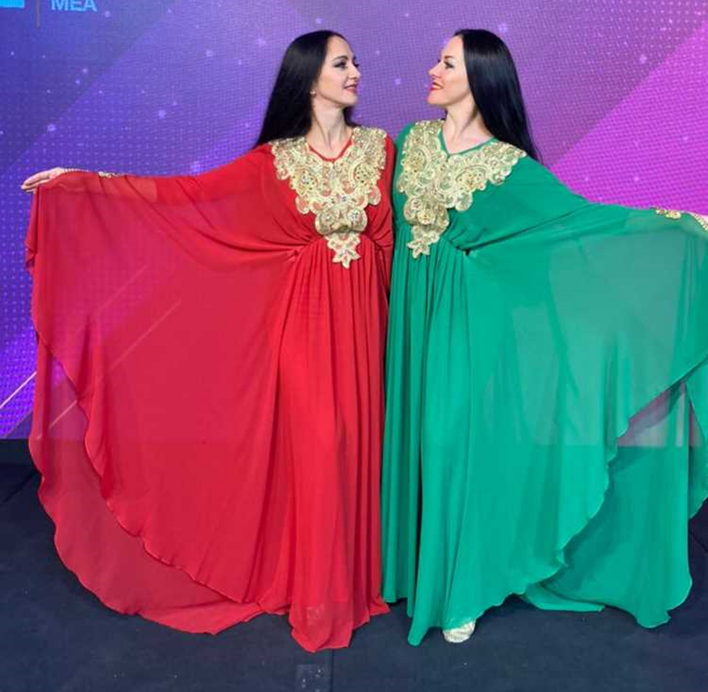 Arabic Hostesses With Traditional Attire By Abu Muhammed