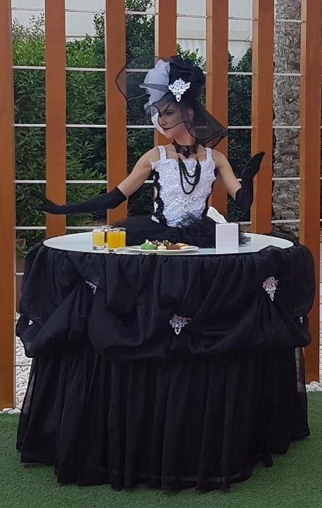 Black Strolling Table Ladies