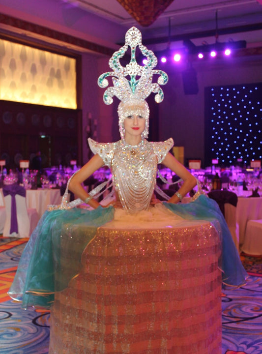 Crystal Queen Costume Strolling Table Lady
