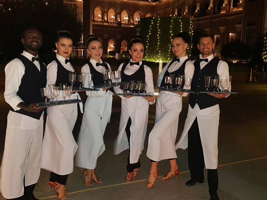 Dancing waiters by Elegant Arts