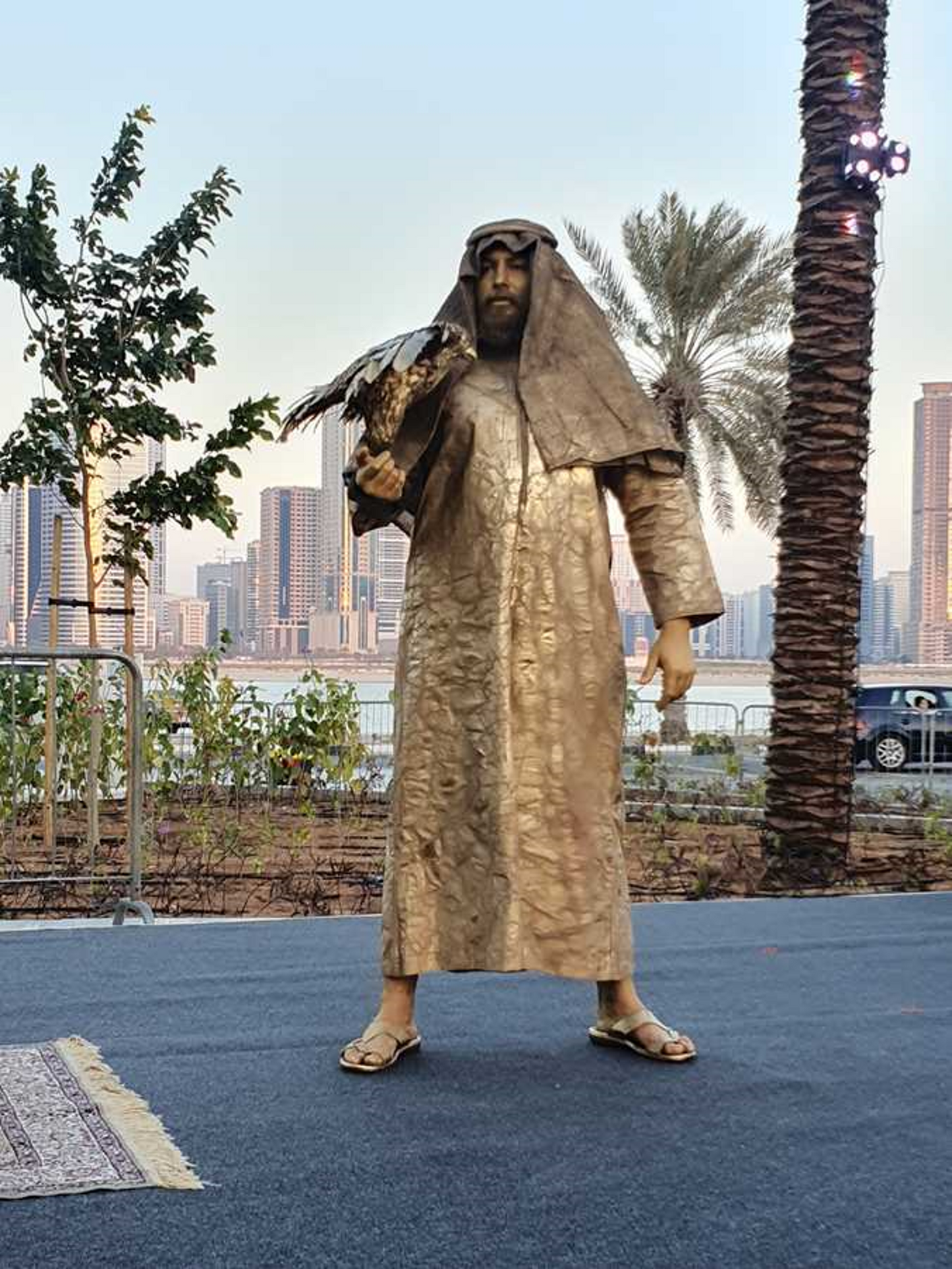 Falcon  Man Statue By Abu Muhammed