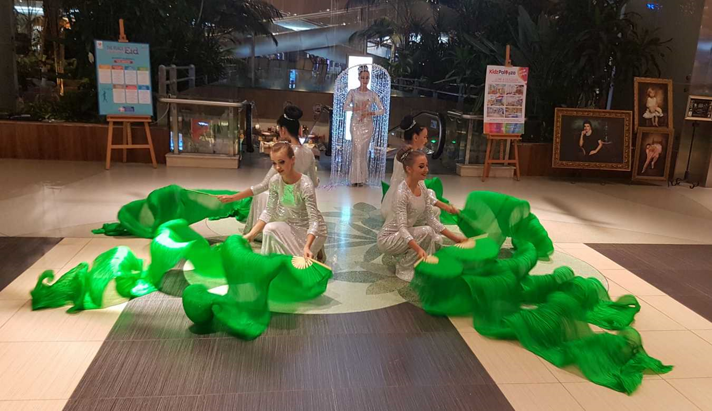 Fusion Show- Chandelier & Ribbons