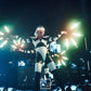 Futuristic LED fan dancers