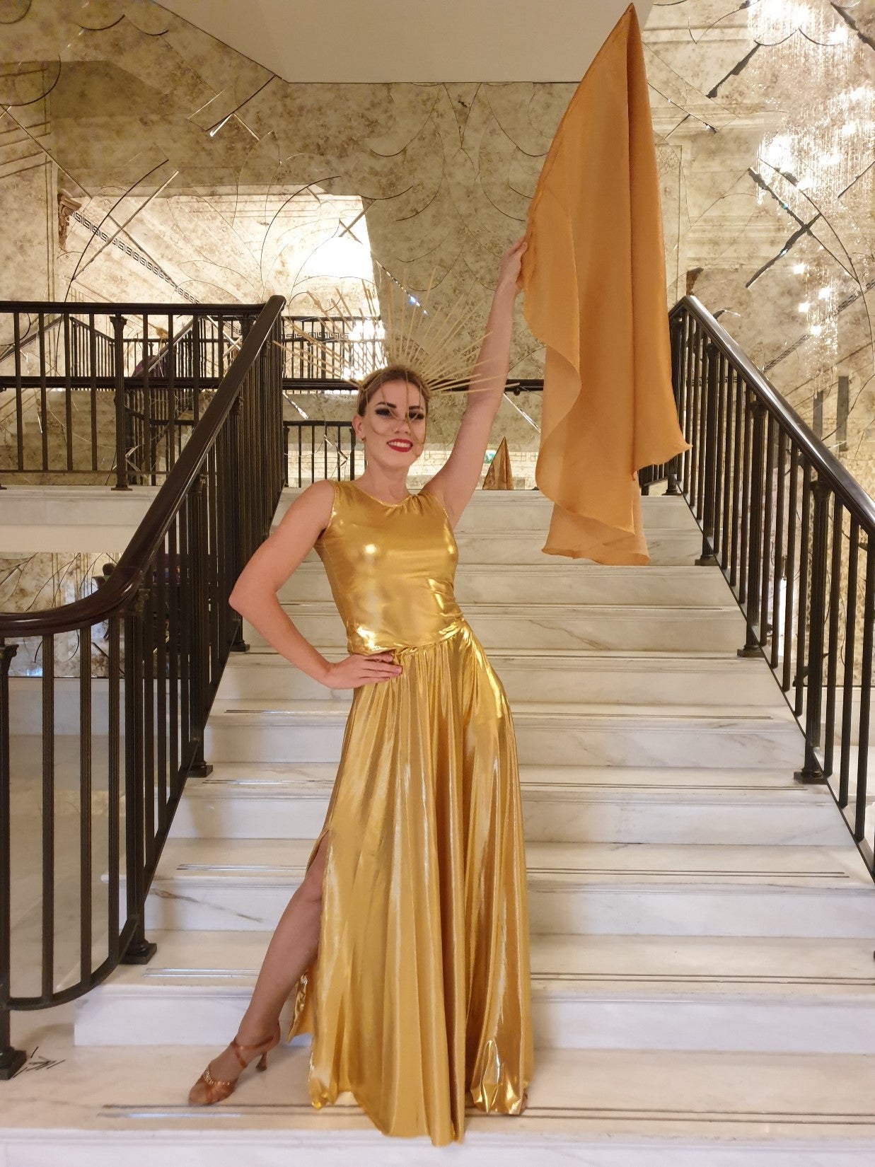 Golden Show With Flags by Elegant Arts