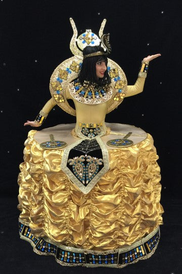 Golden Cleopatra Strolling Table Lady