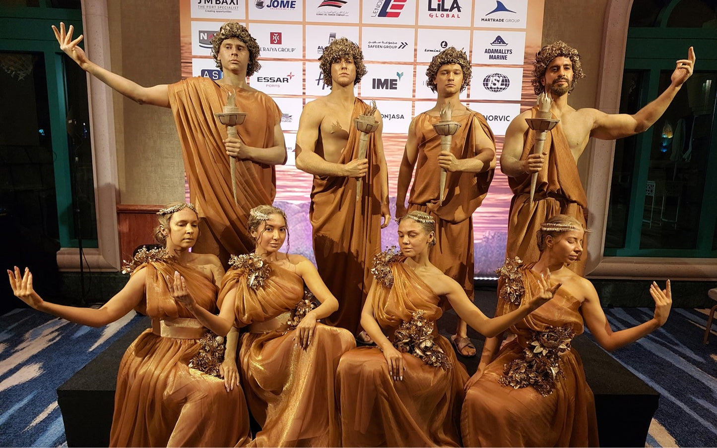 Greek Human Live Statues