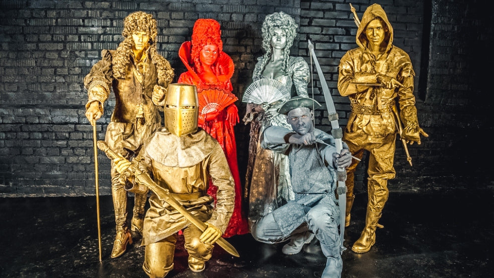 Human statues by The Only Dandy