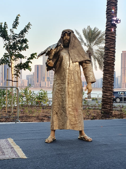Human Statues Falconer