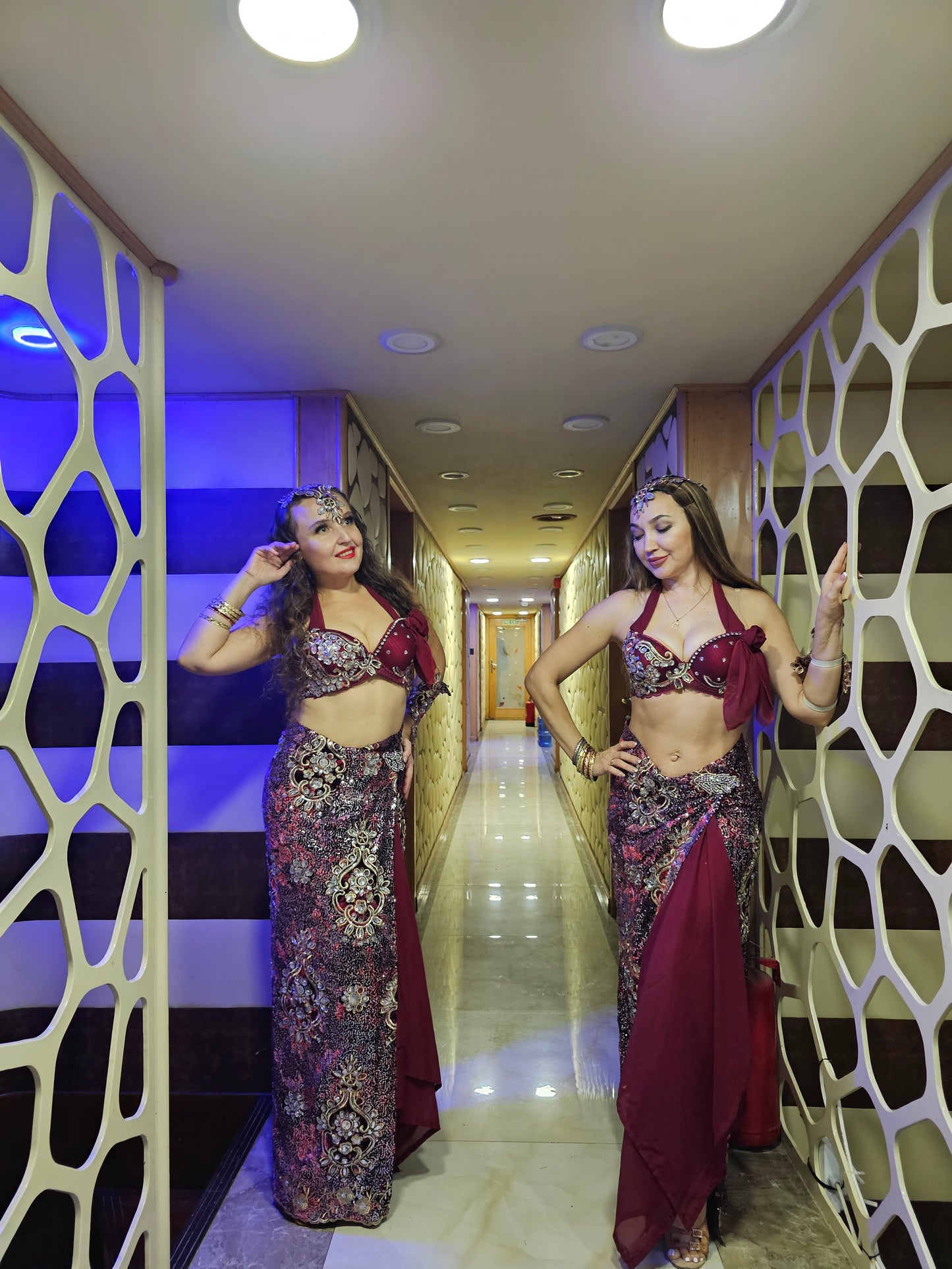 International Bollywood dancers and hostess by Fidelio Arts