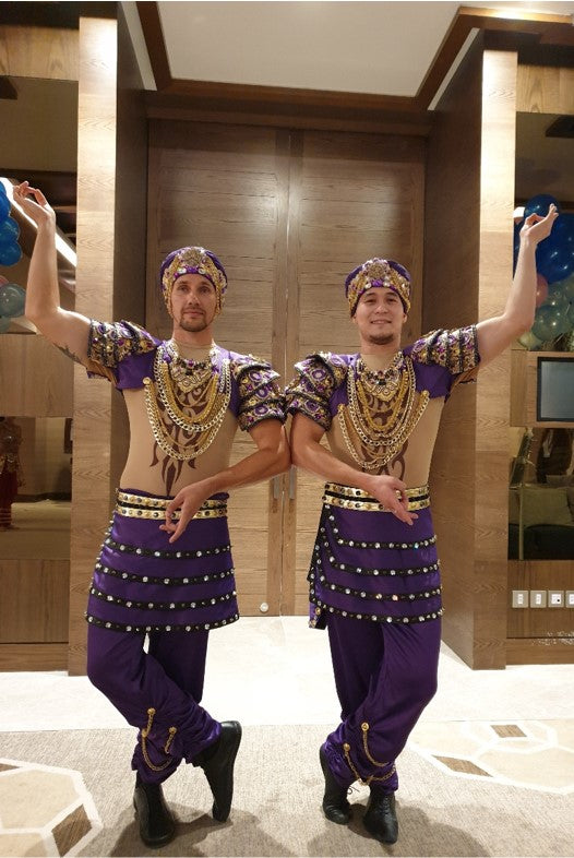 International Indian Dancers- Purple Outfit by Elegant Arts