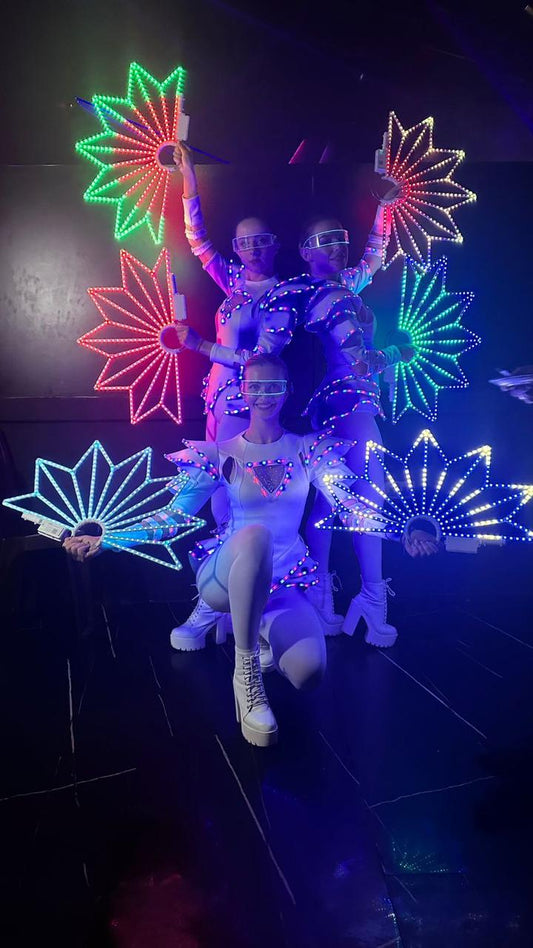 LED fan dancers  by Li costa