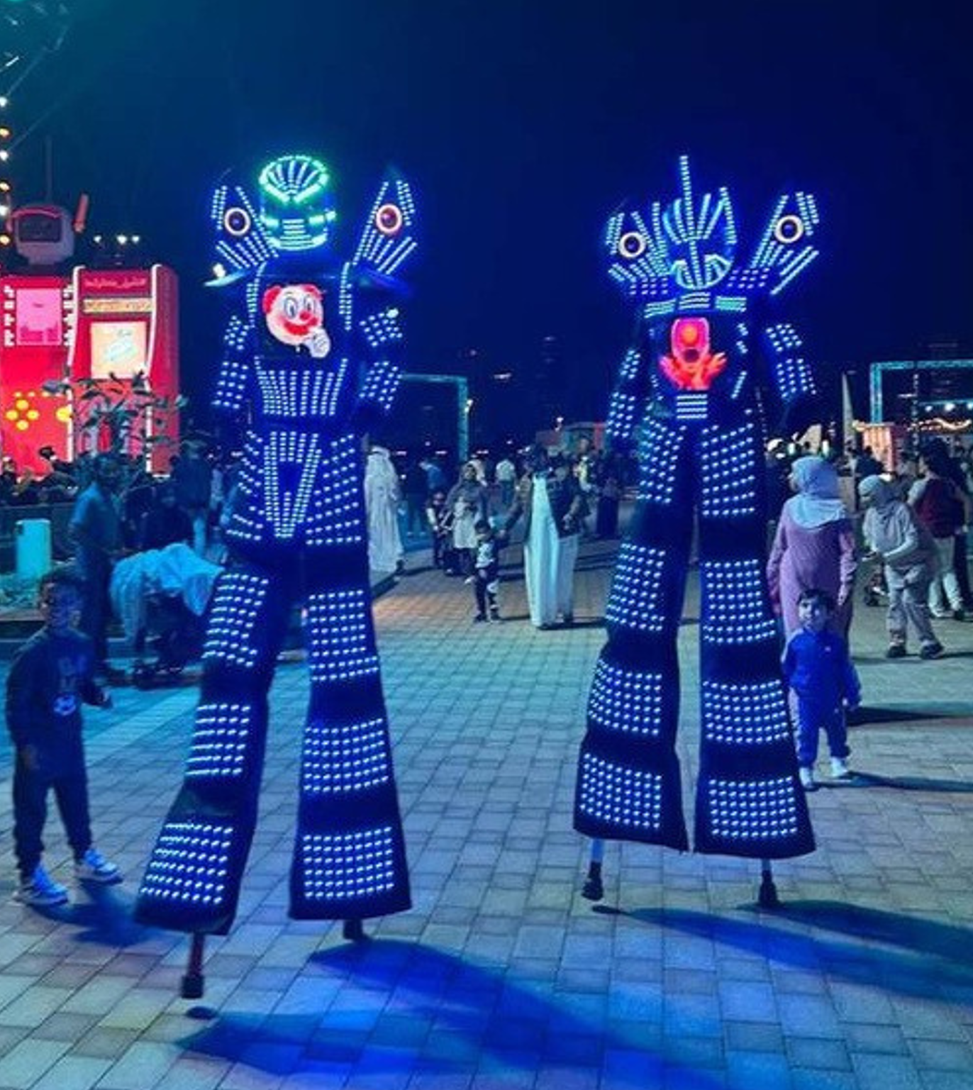 LED Robot Stilt Walker