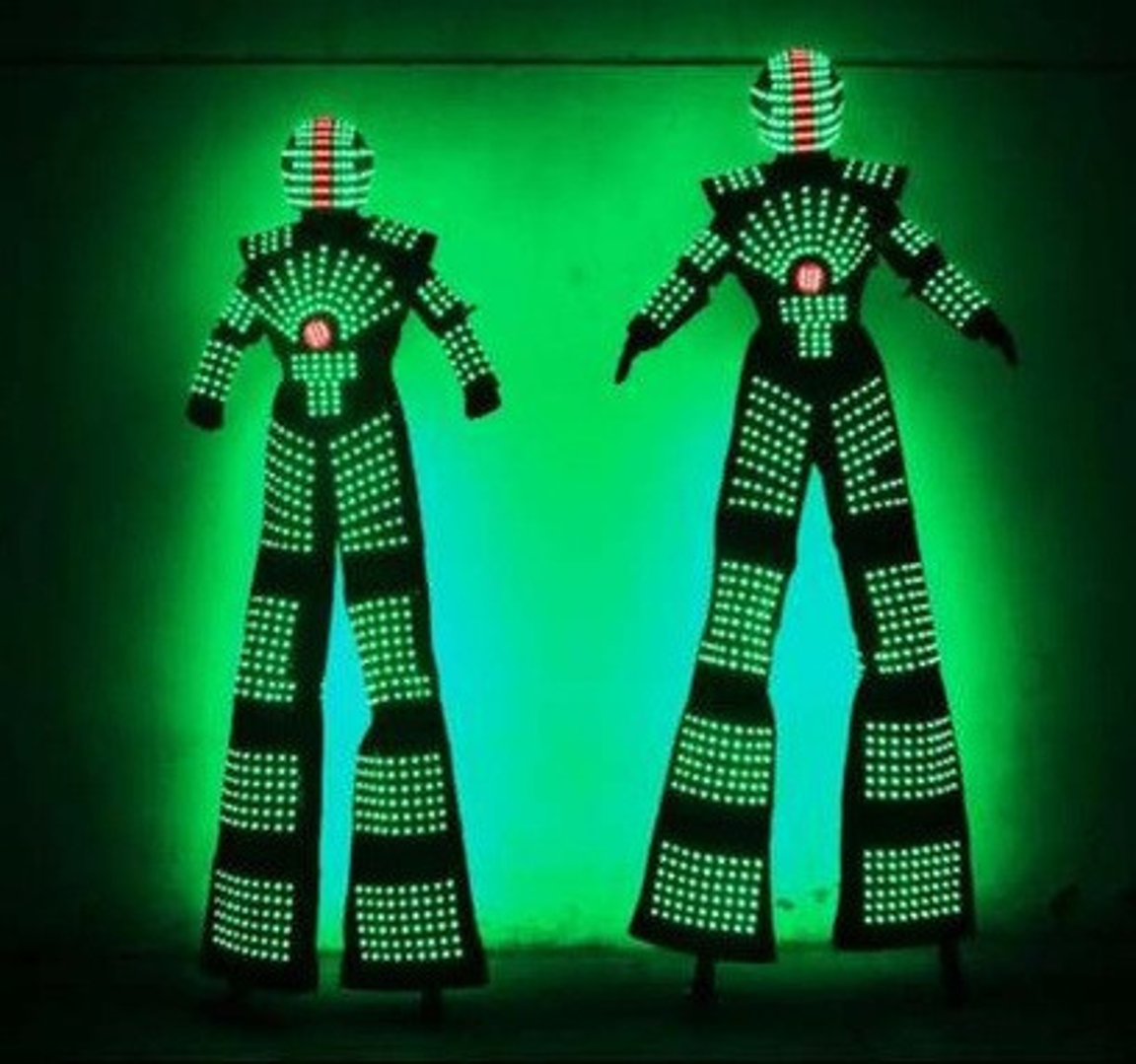 LED Robot Stilt Walker