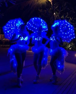 LED umbrella girls
