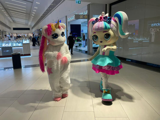 Bunny and Elsa characters