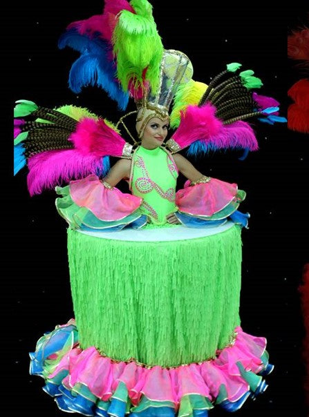 Neon Green Strolling Table Lady
