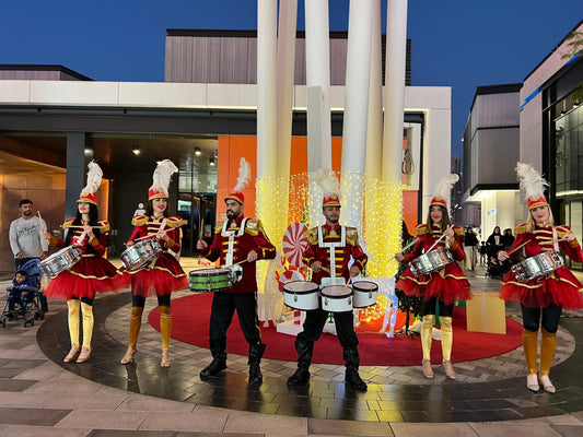 Red Royal Soldiers Drummers Parade