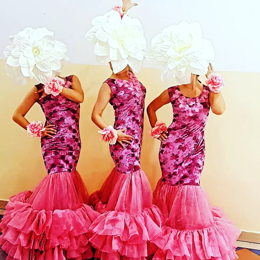 Pink and White Flower Head Hostess