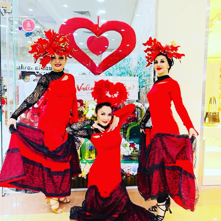 Red Flamenco dancers by Fidelio Arts