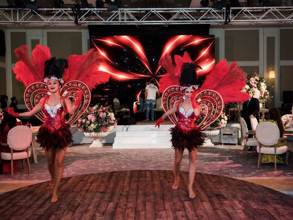 Red and Black heart dancers by Elegant Arts