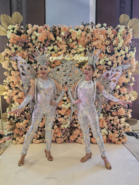 Christmas Silver Cabaret Dancers