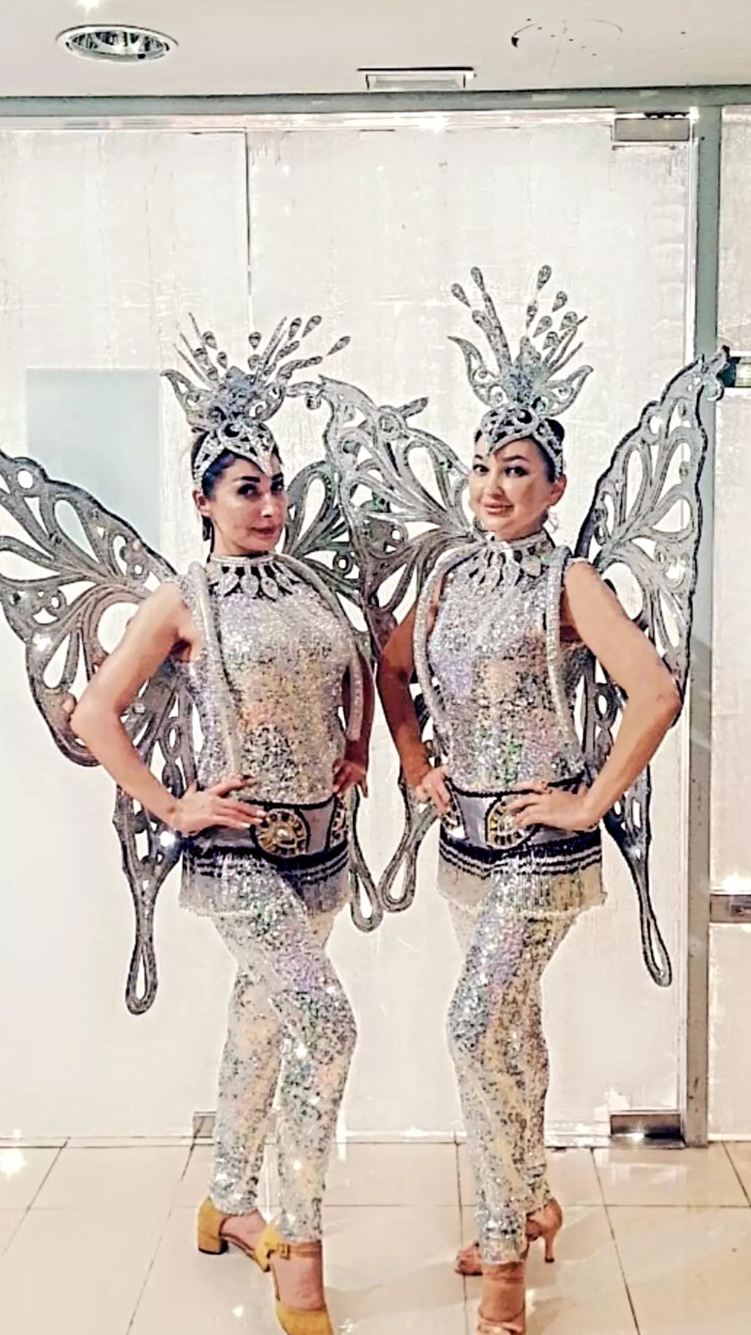 Silver Butterfly lady hostess