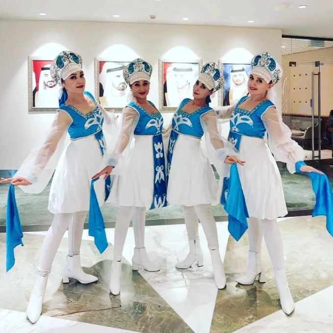 Sky Blue Russian dancers by Fidelio Arts