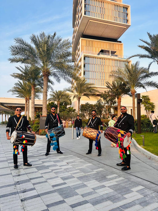 Punjabi dhol players by Hardeep