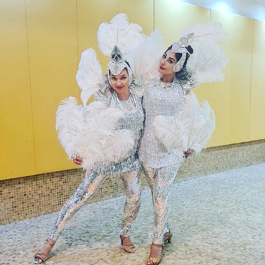 White Latino dancers and hostess by Fidelio Arts