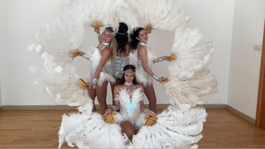 White cabaret dancers by Li costa