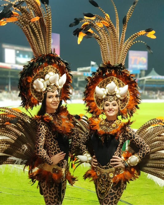 Wild Jungle African Hostess and Dancers by Elegant Arts